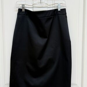 JS Collections Elegant Black Pencil Skirt